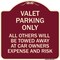 Signmission Valet Parking All Others Towed Heavy-Gauge Aluminum Architectural Sign, 18" x 18", BU-1818-22757 A-DES-BU-1818-22757 - alternate 1